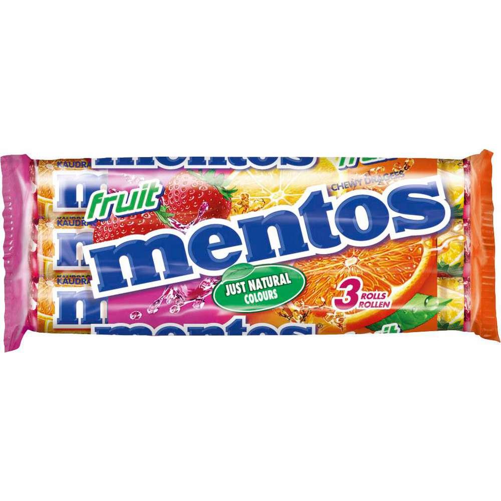 Chewable candies, fruit (3 x 0.038 kilograms)