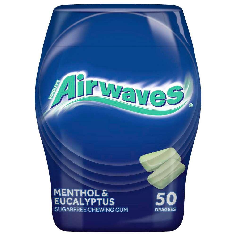 Chewing gum, menthol & eucalyptus