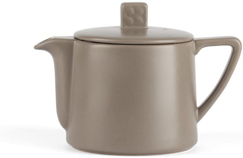 Bredemeijer LD001WG Lund 0.5 Litre Tea Pot, Ceramic, 10.9 x 17.3 x 12 cm, Grey