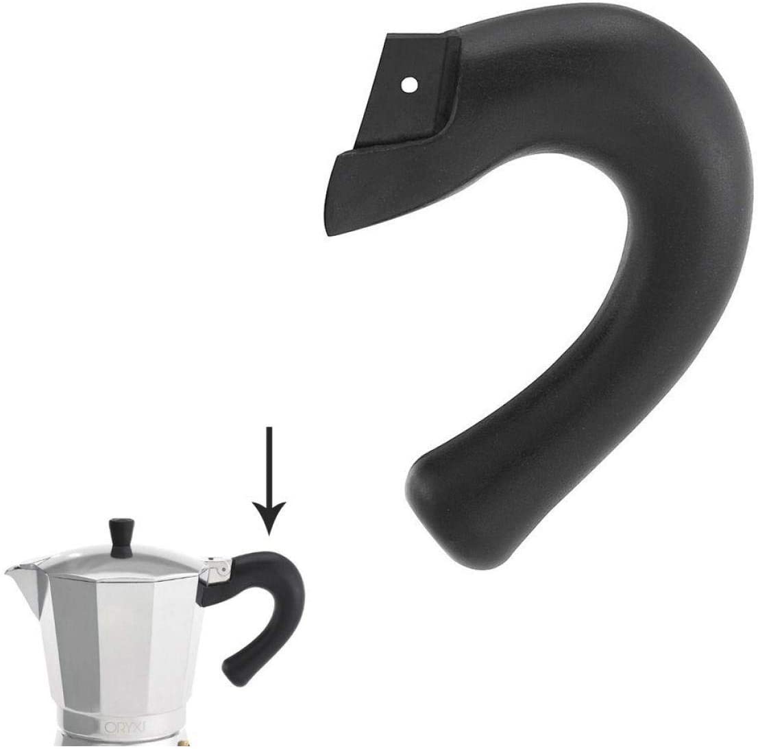 Oryx Handle 6 Cup Induction Coffee Machine, Black, 9 cm x Depth 3 cm