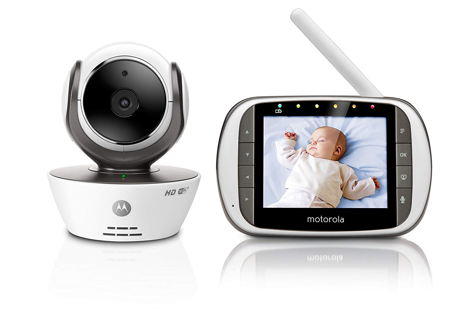 Motorola MBP 853 Connect Digital Baby Monitor with 3.5 Inch LCD Colour Display Receiver & Transmitter Camera