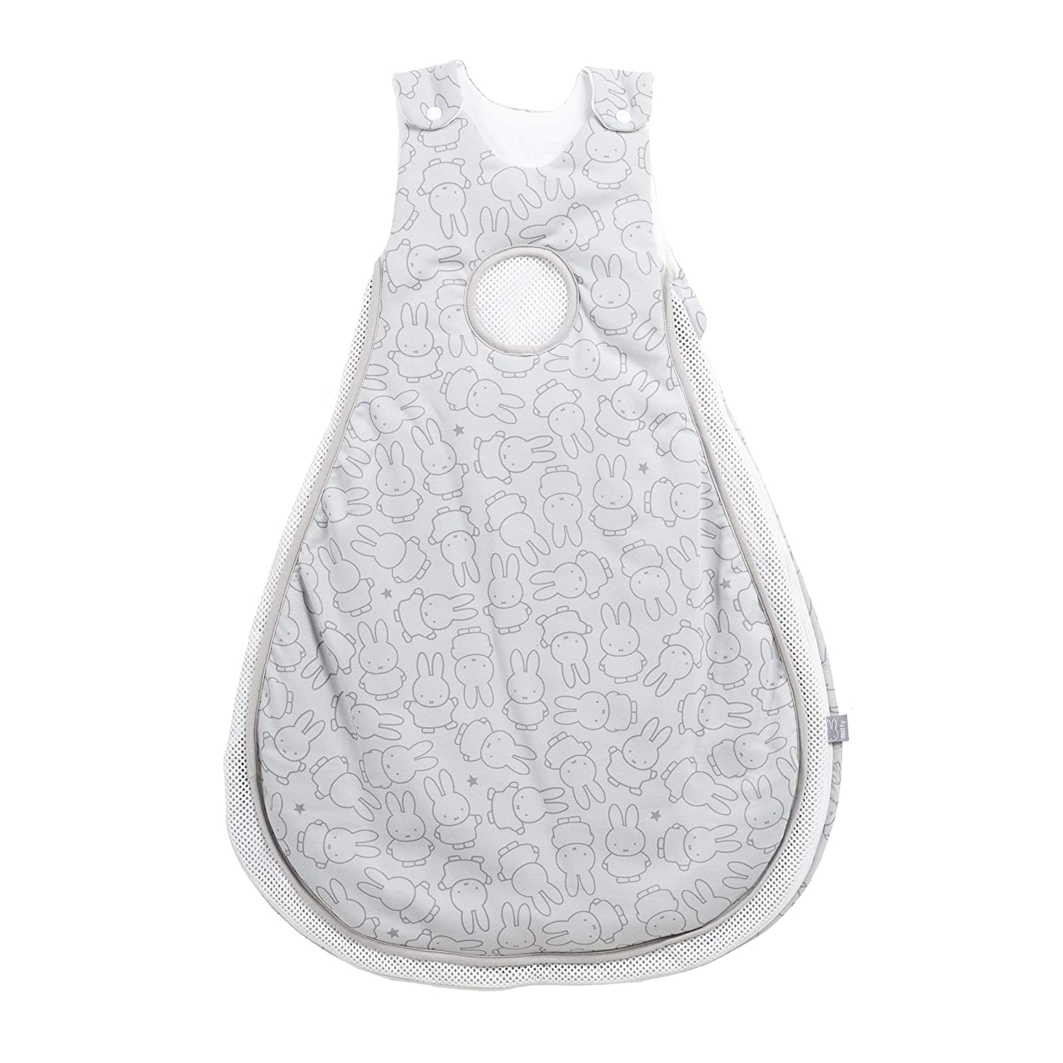 Roba Miffy safe asleep Sleeping Bag Air Size 86/92 cm, 100% Cotton, Single Jersey, Printed, Soft Filling 100% Polyester, Mesh Inserts, Air Balance System