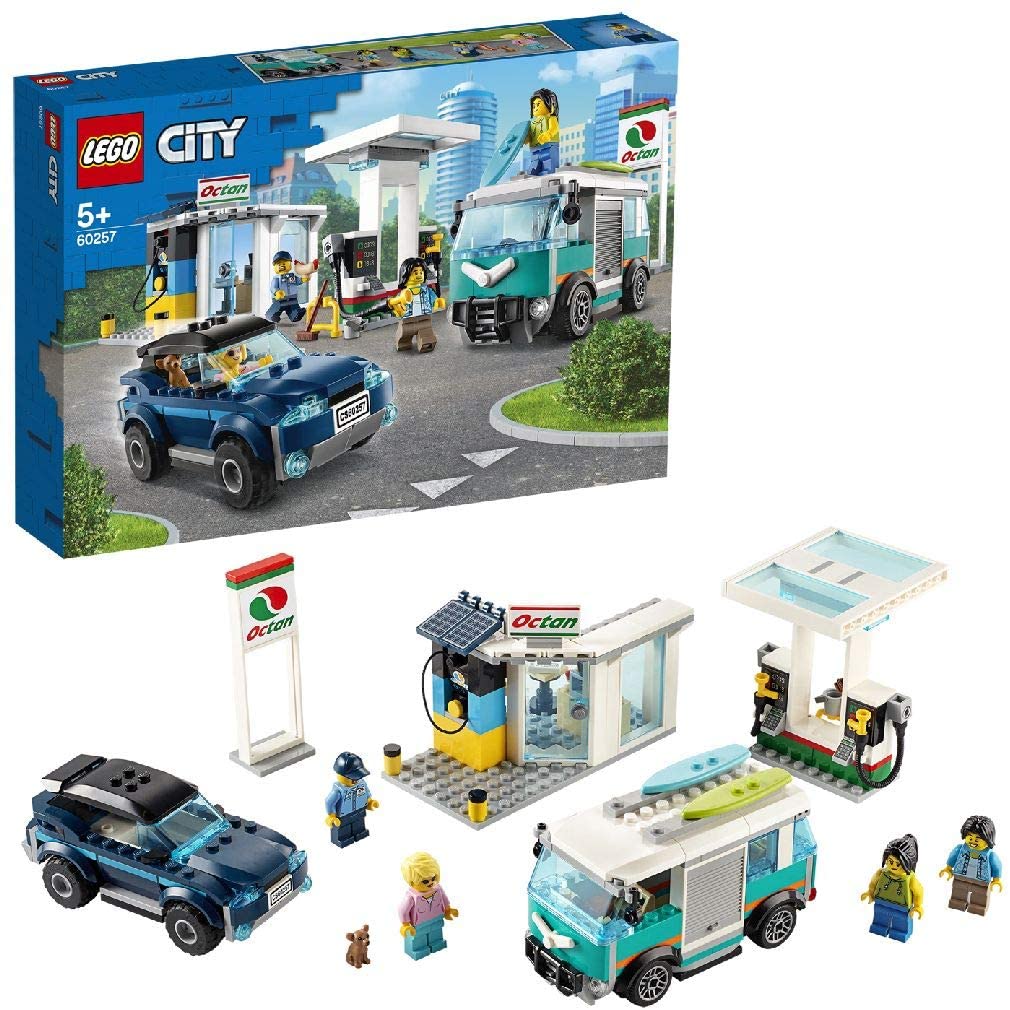 LEGO City Turbo Wheels service Station Building set for Children (60257)