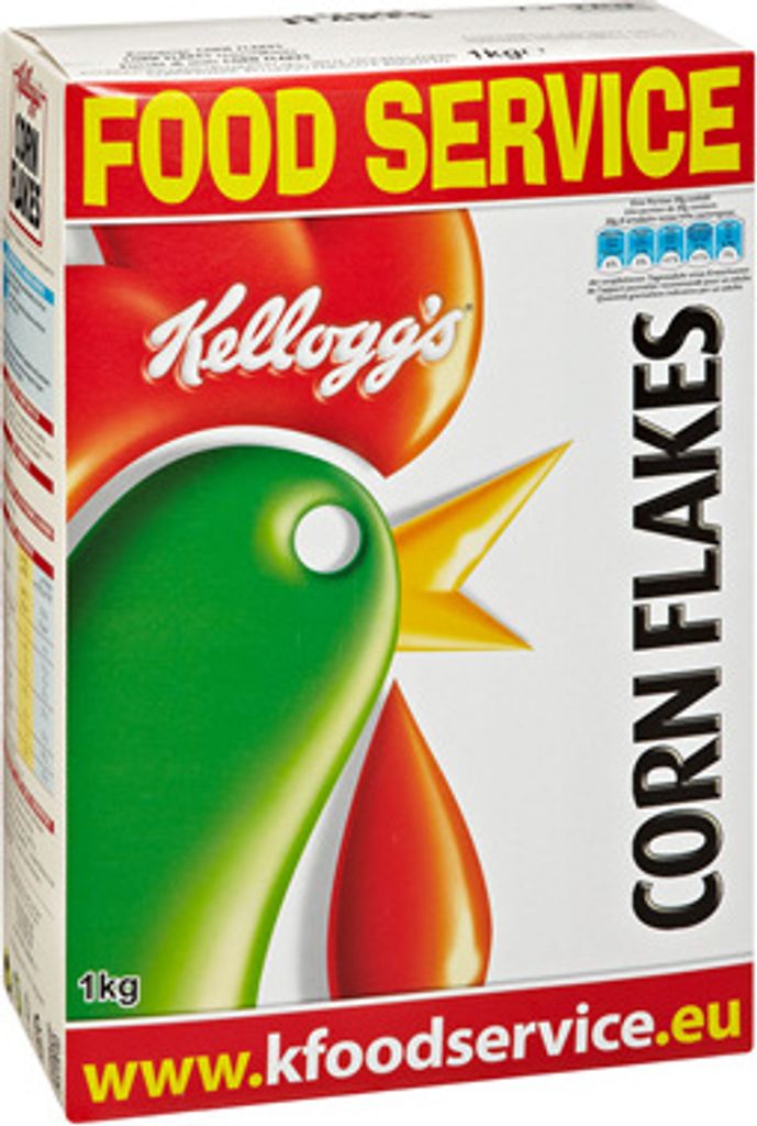 Kellogg's Corn Flakes Breakfast Cereal - 4 x 1 kg