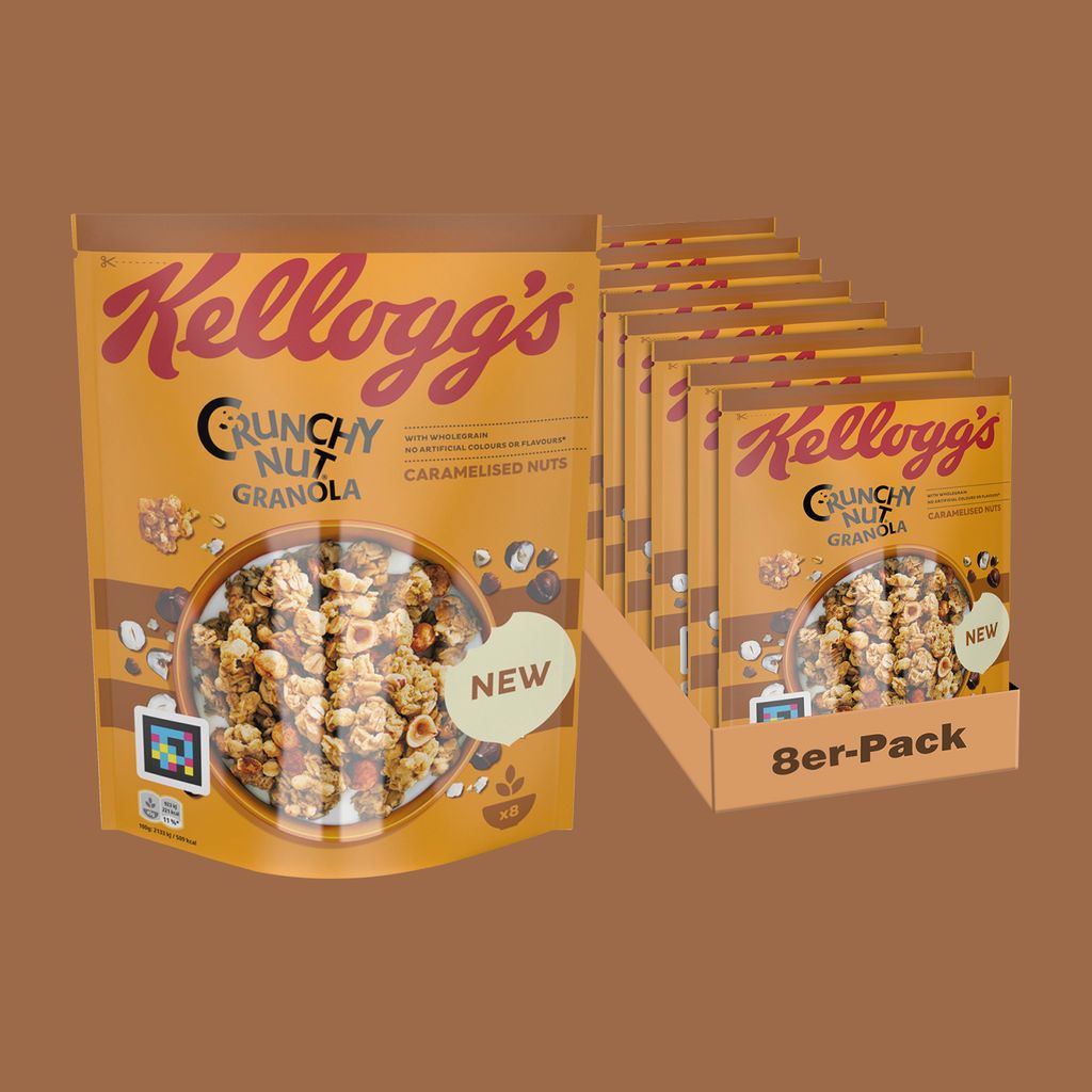 Kelloggs Crunchy Nut Granola Caramelised Nuts - 8x 380g