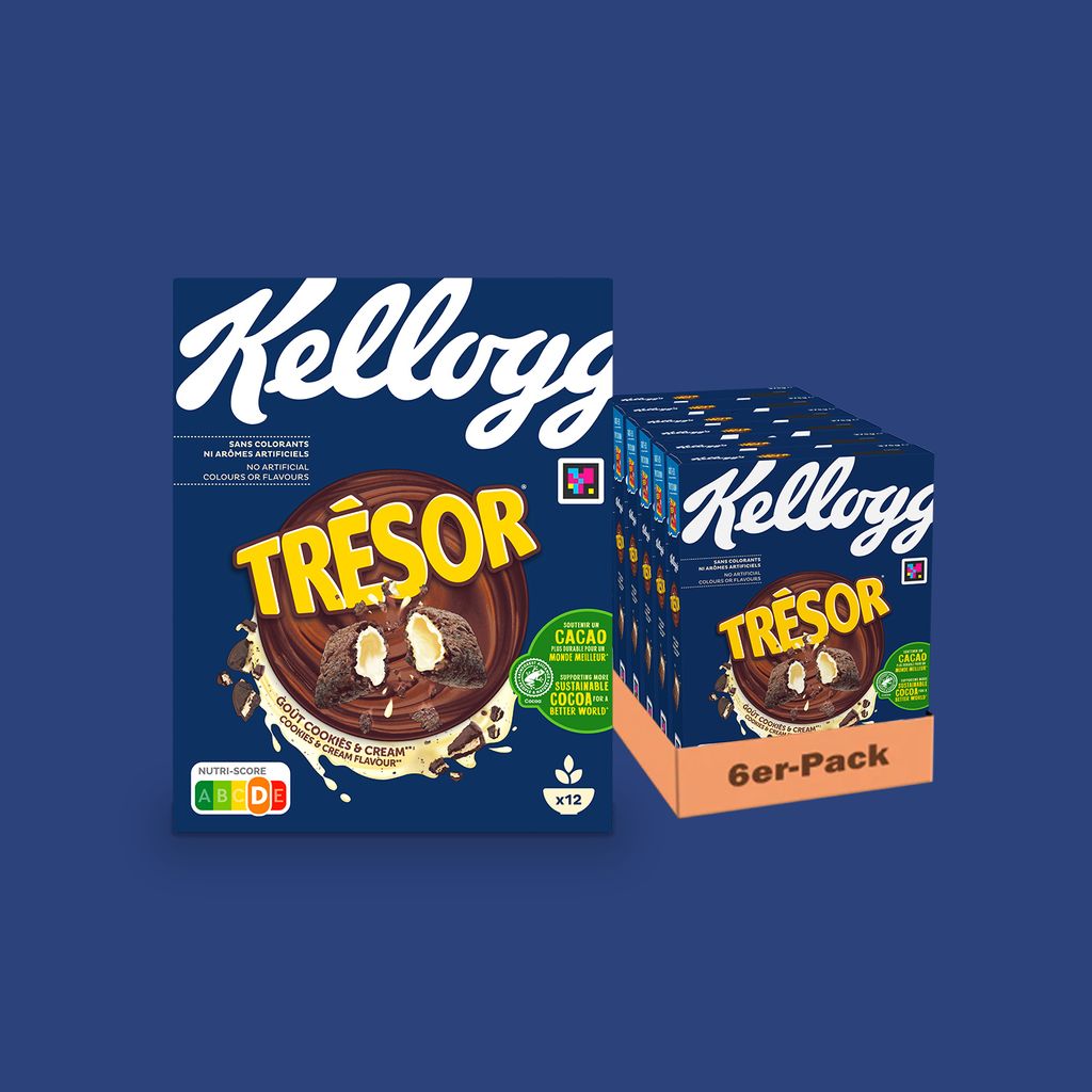 Kelloggs Tresor Cookies & Cream - 6x 375g