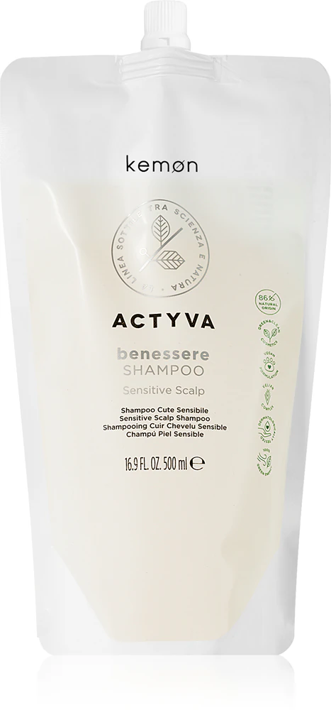 Kemon Actyva Benessere gentle cleansing shampoo for hair