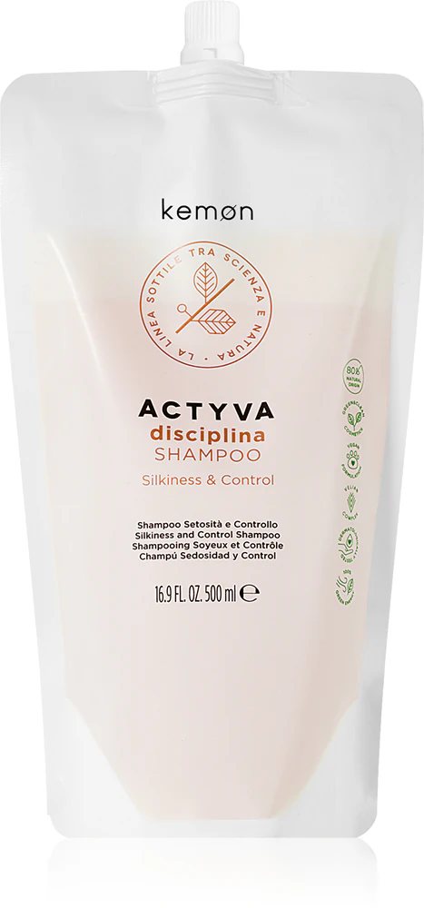 Kemon Actyva Disciplina regenerating and moisturizing shampoo for brittle hair without shine