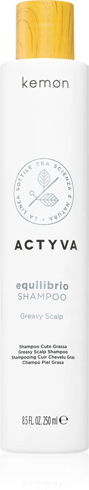 Kemon Actyva Equilibrio deep cleansing shampoo for oily hair and scalp