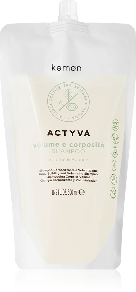 Kemon Actyva Volume e Corposità Shampoo for more hair volume for fine hair