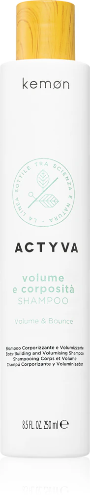 Kemon Actyva Volume e Corposità Shampoo for more hair volume for fine hair Silicone-free