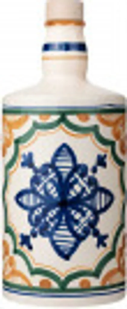 Keramikflasche Blue Flowers mit nativemOlivenöl Extra Monocultivar Nocellara del Belice 500 ml Olio Centonze