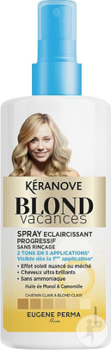 Kéranove Blond Vacances Progressive Lightening Spray No Rinse 125ml