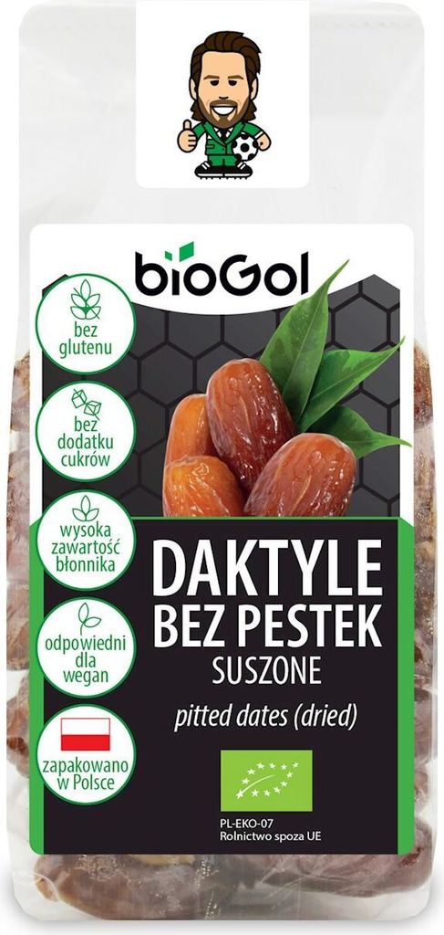 Seedless dried dates, gluten-free, 150 g - BIOGOL