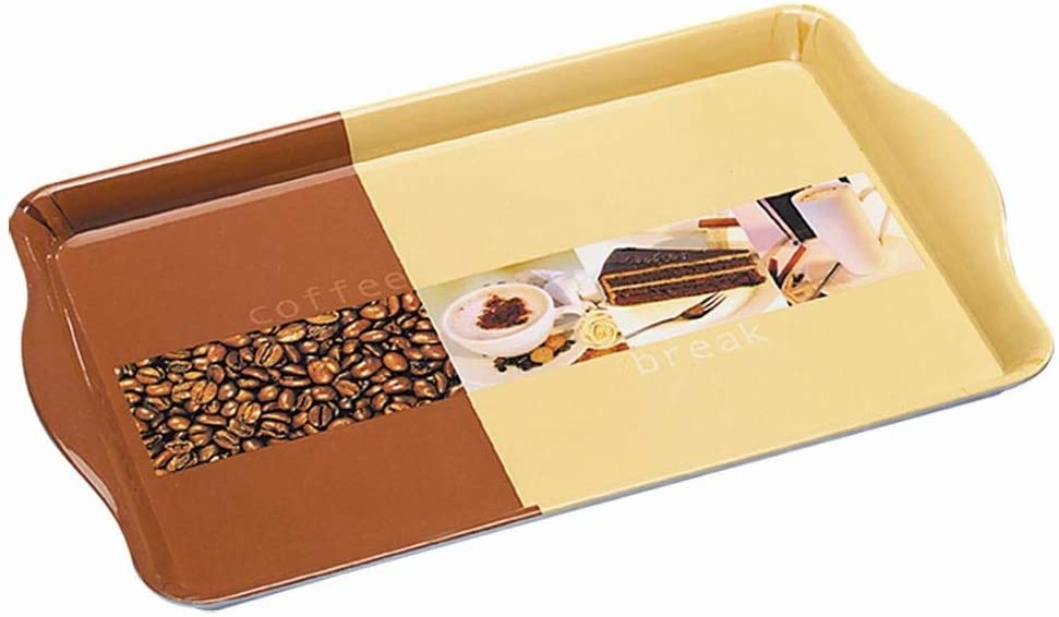 Kesper Serving Tray/Breakfast Tray \"coffee Large Melamine Tray – Dimensions: 480 x 300 x 35 mm