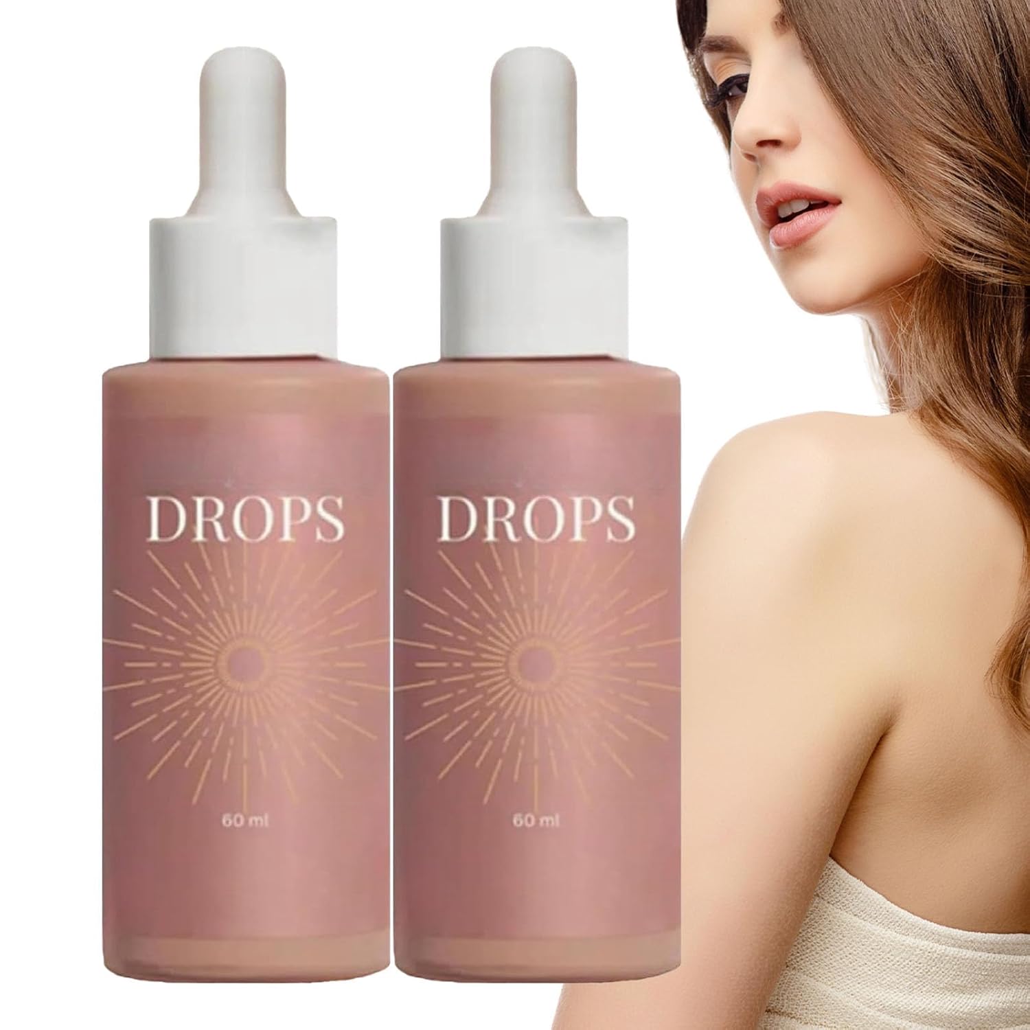Self Tanning Drops - Natural Melanin Enhancement Drops that Improve Your Natural Skin Tone for a Real, Moisturizing Self-Tanner (Pack of 2)