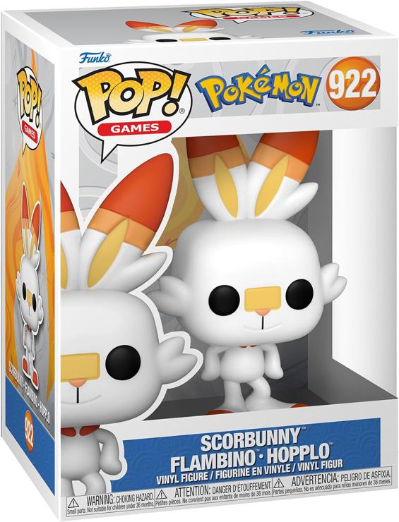 Funko Pop! Games: Pokemon - Scorbunny - Hopplo - Vinyl Collectible Figure - Gift Idea - Official Merchandise - Toys For Children and Adults - Video Games Fans - Model Figure For Collectors