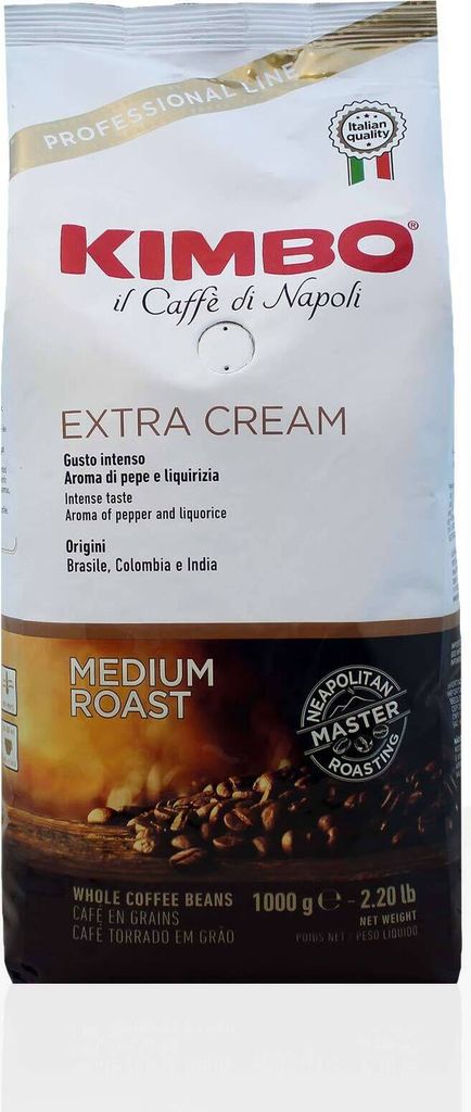 Kimbo Espresso Bar Extra Cream 6 x 1kg coffee beans