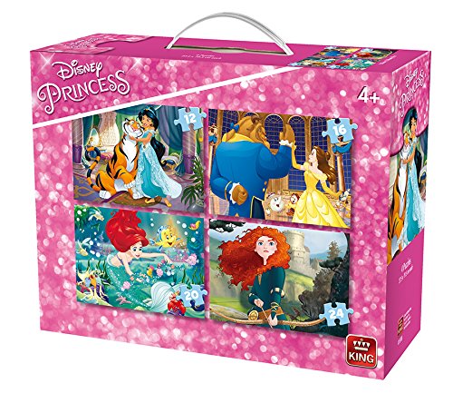 King 13.990,3 Cm Princesses Disney Jigsaw Puzzle (12/16/20/24)