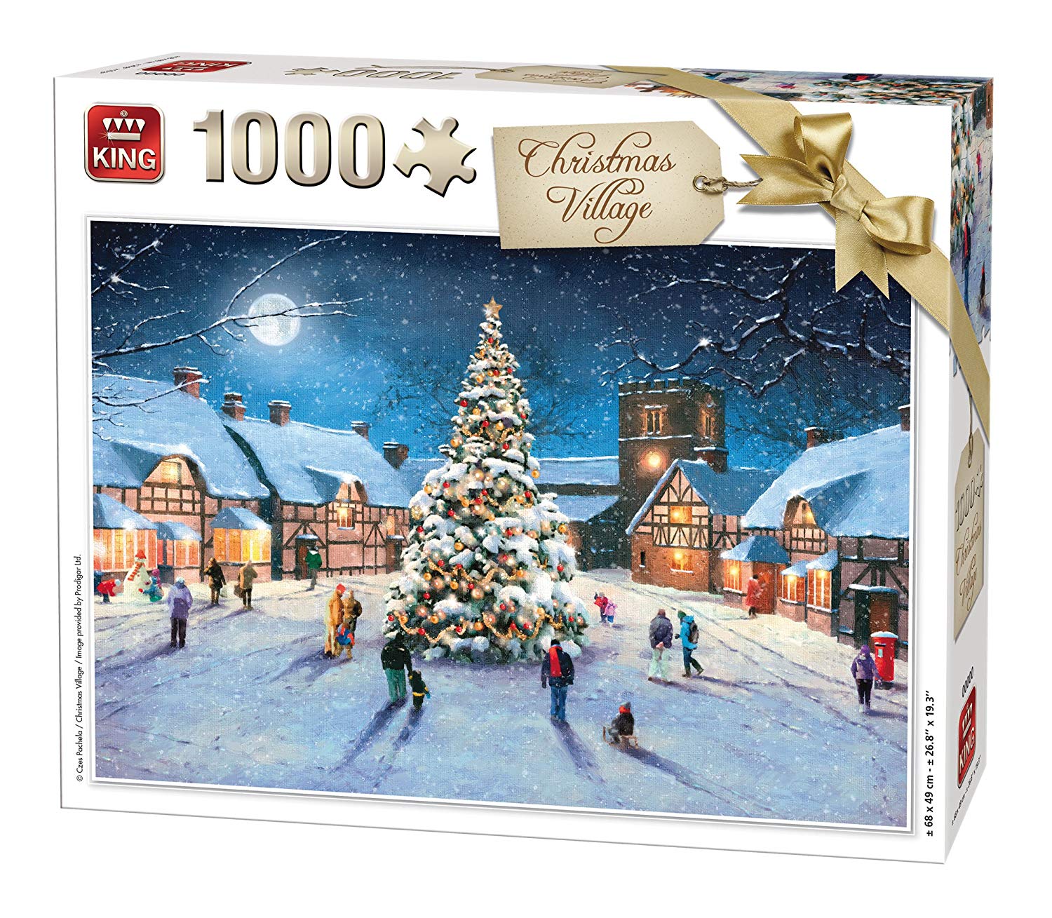 King 14.249,4 Cm Christmas Village Jigsaw Puzzle (1000 Pieces)