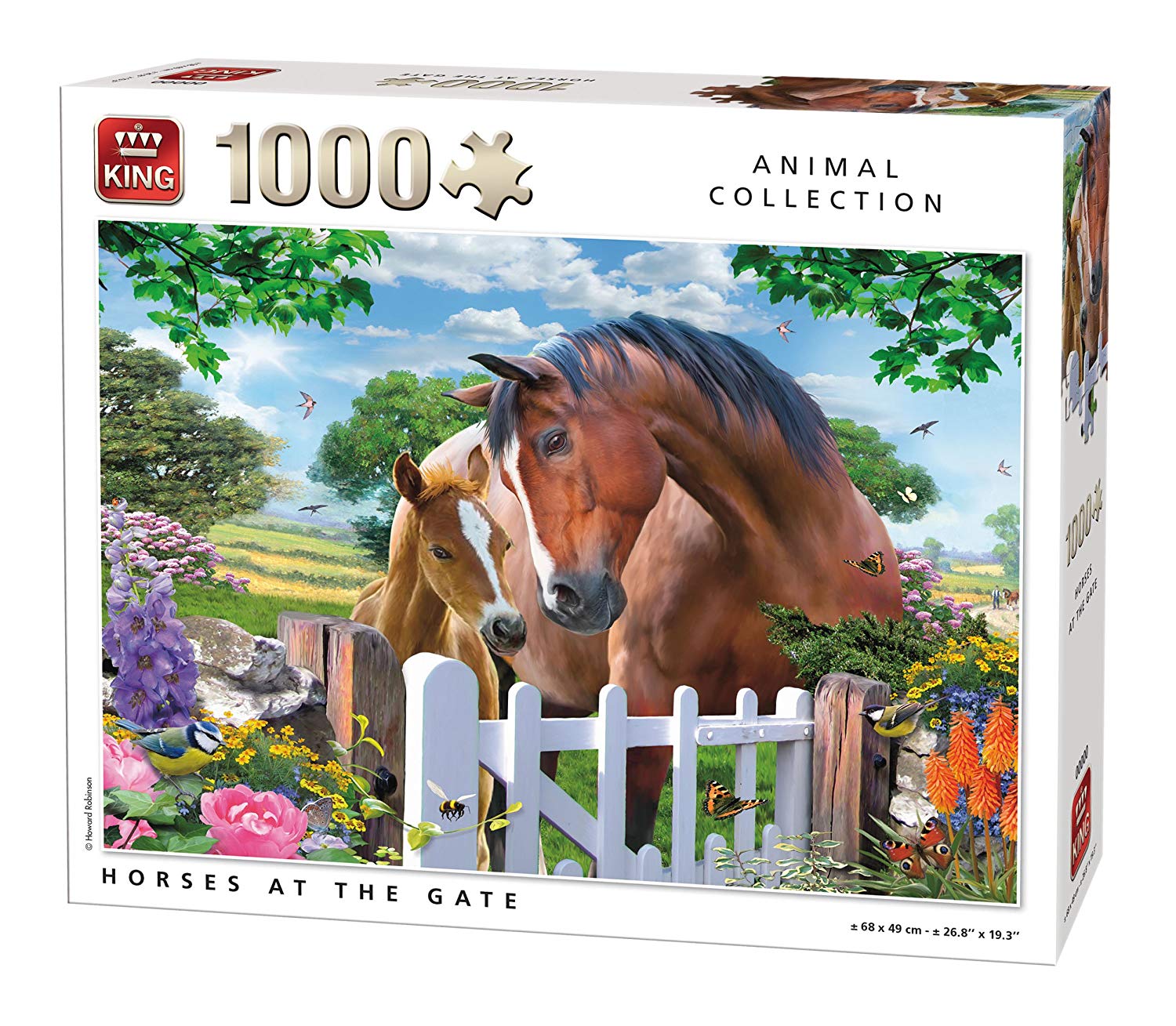 King 5388 Horses At The Gate Jigsaw Puzzle (1000 Pieces)