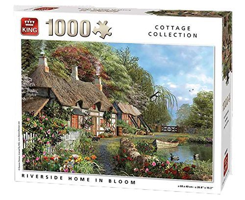 King 5718 Riverside In Bloom 1000 Piece Puzzle