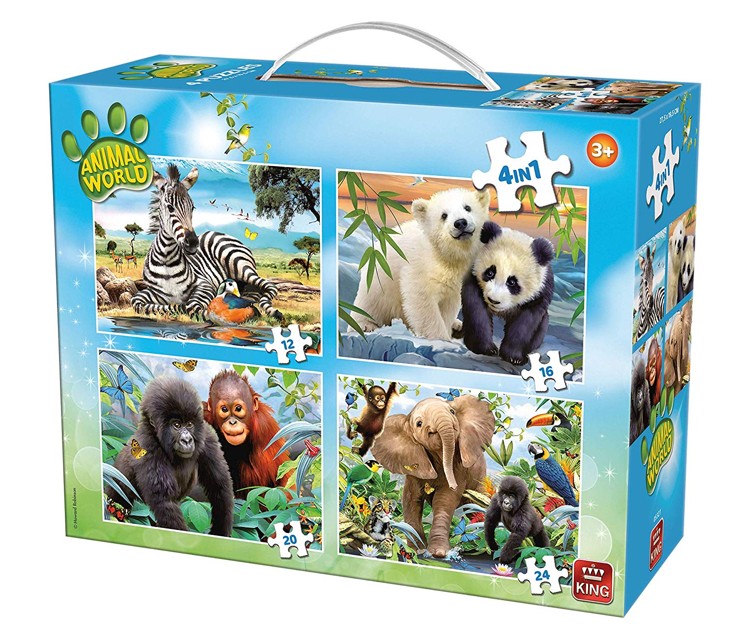 King Animal World 4-In-1 Carry Case