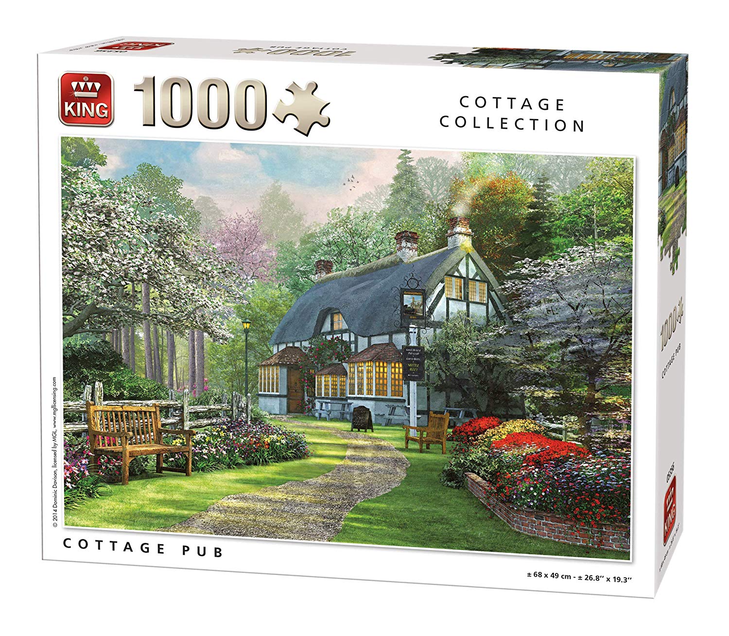 King Cottage Pub By Dominic Davison 1000 Piece Country Jigsaw Puzzle