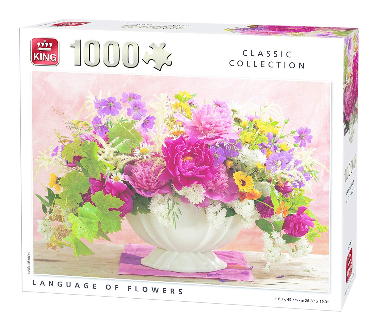 King Kng05377 Classic Language Of Flowers Jigsaw Puzzle (1000 Pieces)