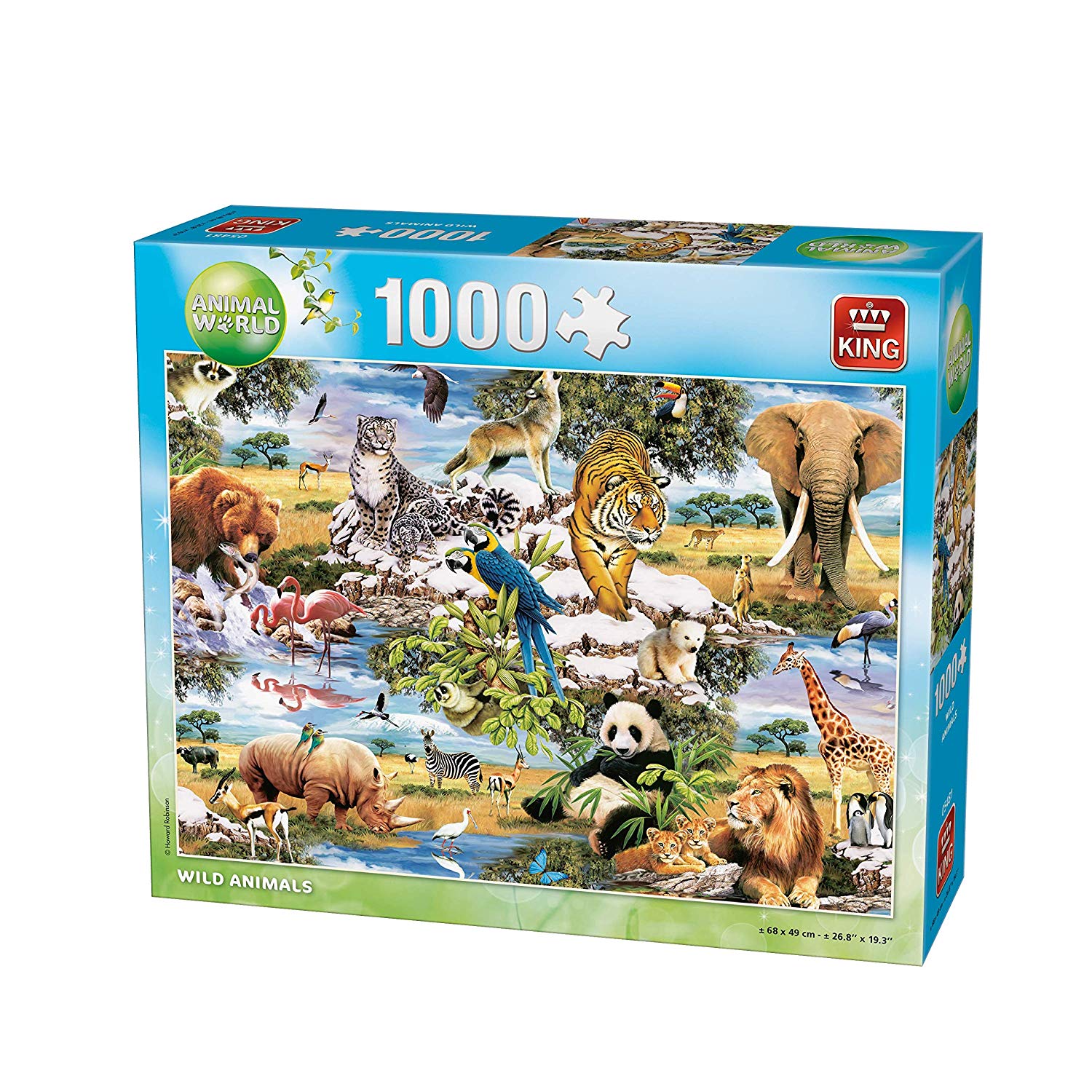 King Kng05481 Animal World Wild Animal Jigsaw Puzzle (1000 Pieces) (English