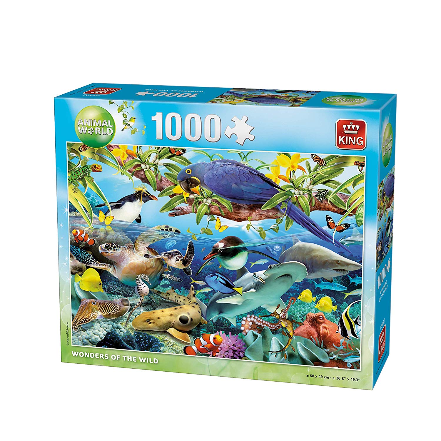 King KNG05482 Animal World Wonders Of The Wild Jigsaw Puzzle (1000 Pieces)