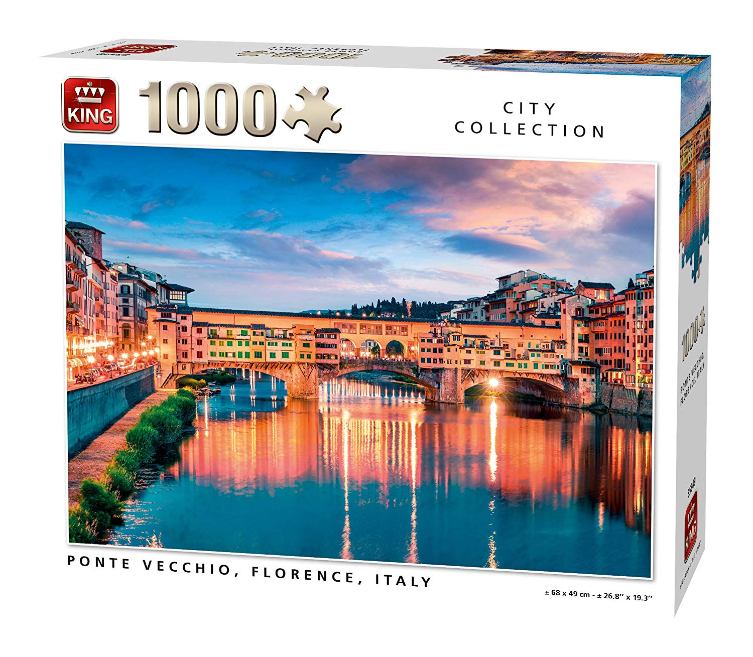 King Ponte Vecchio 55849 Jigsaw Puzzle 1,000 Pieces Full Colour 68 X 49 Cm 
