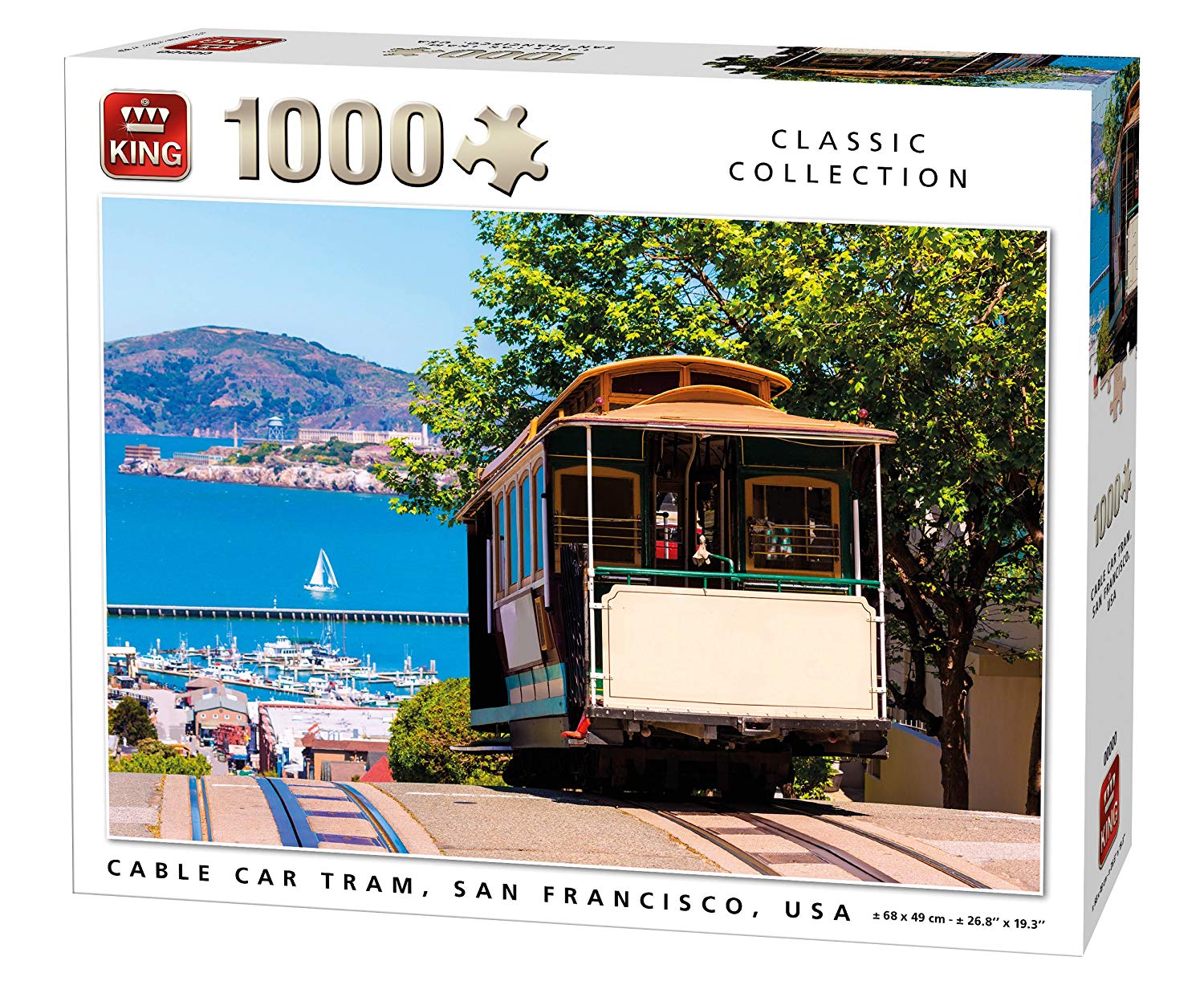 King Puzzles Cable Cart Tram Jigsaw Puzzle 1000 Pieces