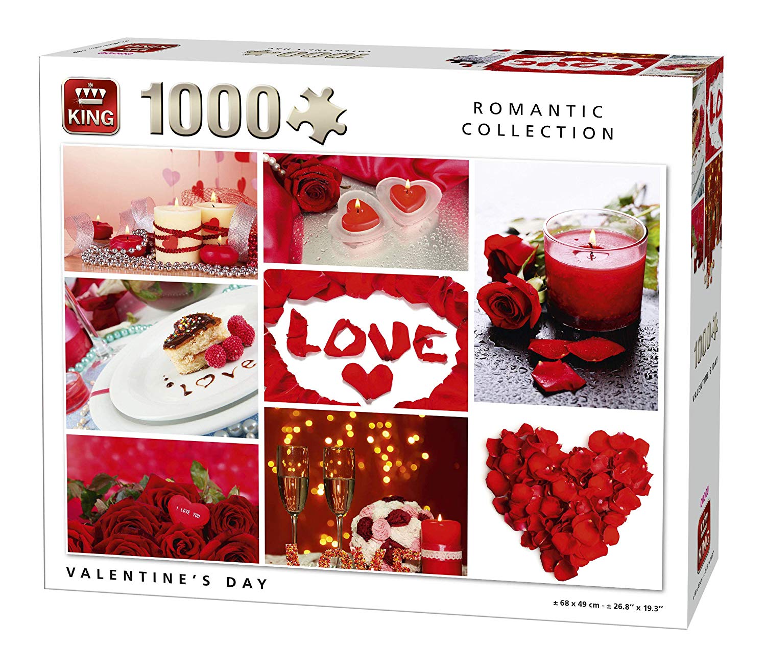 King Romantic Collection 5764 Jigsaw Puzzle 1,000 Pieces 68 X 49 Cm Valenti