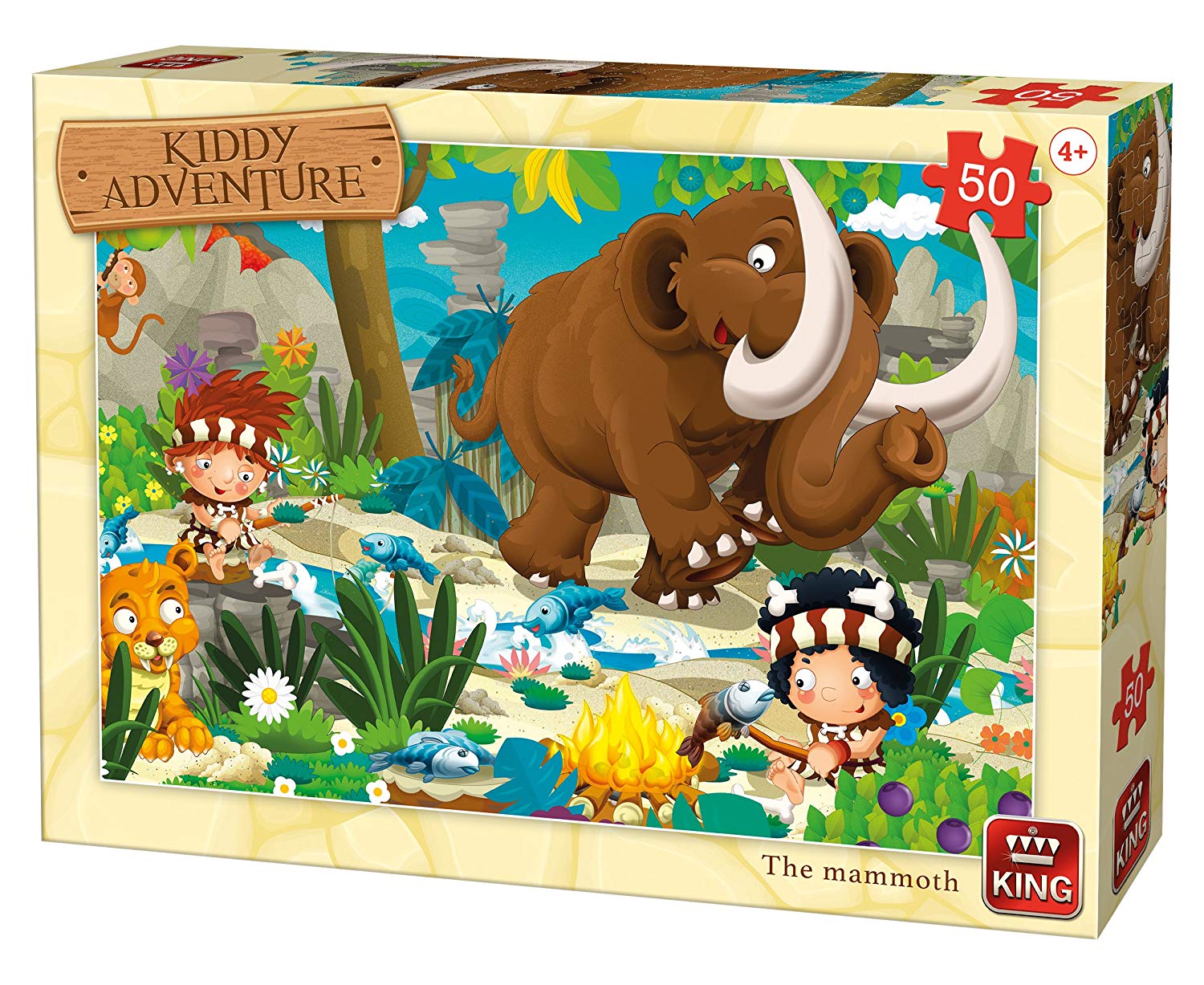 King The Mammut Kng05791 Childrens Puzzle 50 Pieces Assorted