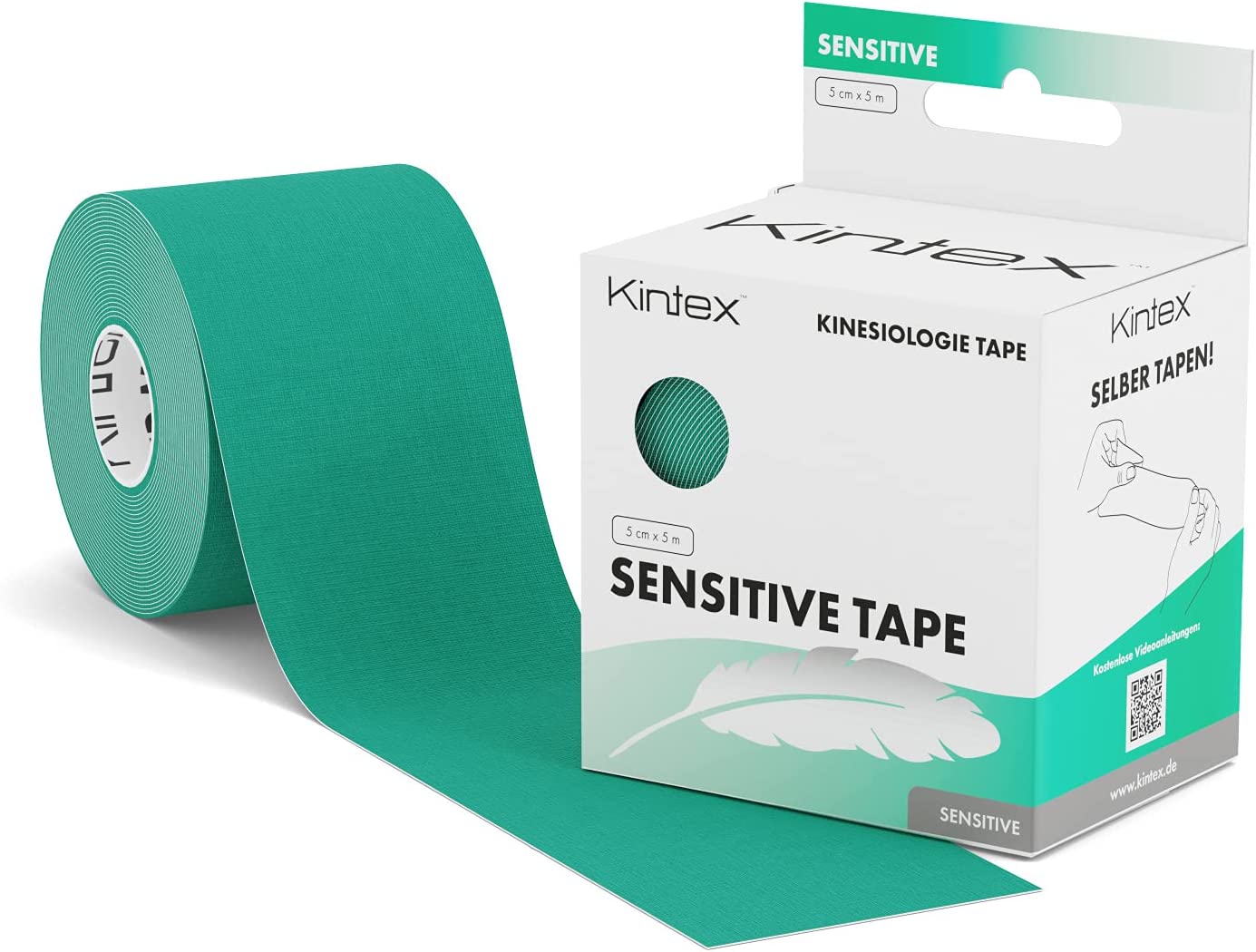 Kintex Kinesiology Tape Sensitive Physio Tape - Mint Green 5 Metres
