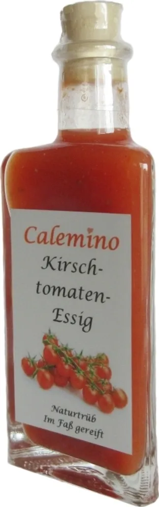 Cherry tomato vinegar with 35% fresh cherry tomatoes, naturally cloudy, 100ml