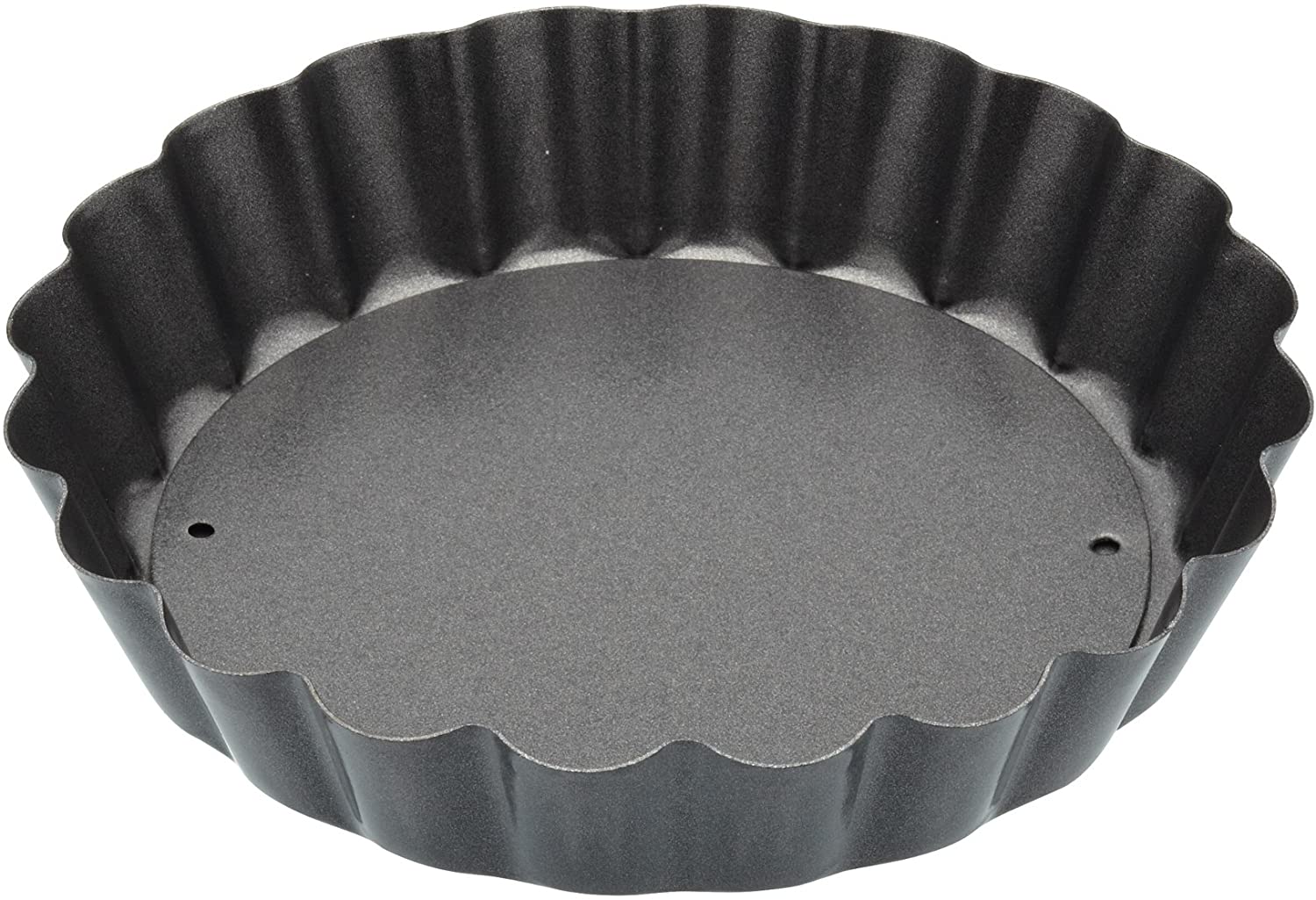 KitchenCraft Kitchen Craft 10 cm Loose Bottom Mini Tart Pan, Non Stick, Black