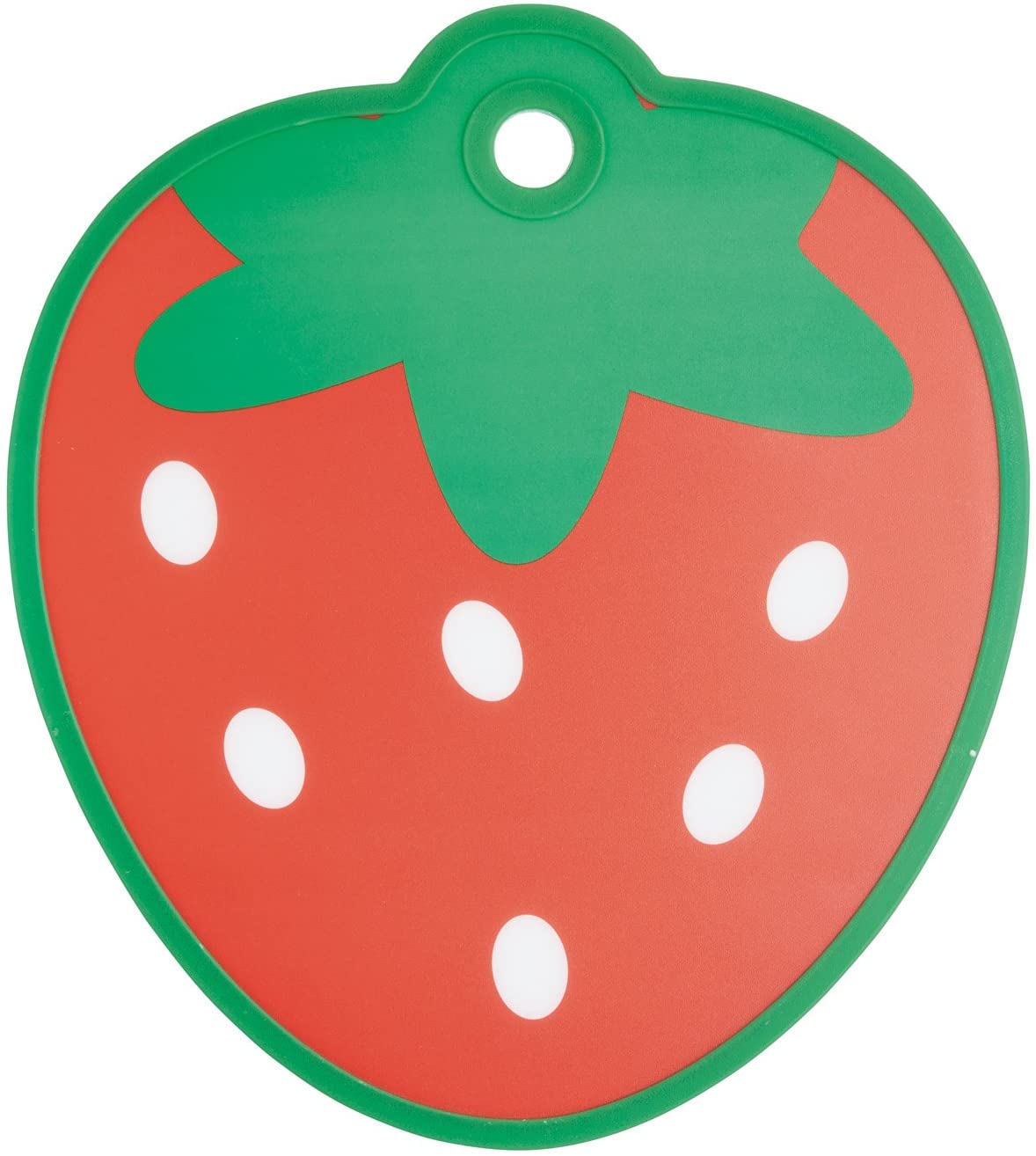 Kitchen Craft 24 x 27 x 1 cm and Reversible Cut And Serve Strawberry Shaped Chopping Board (Red)