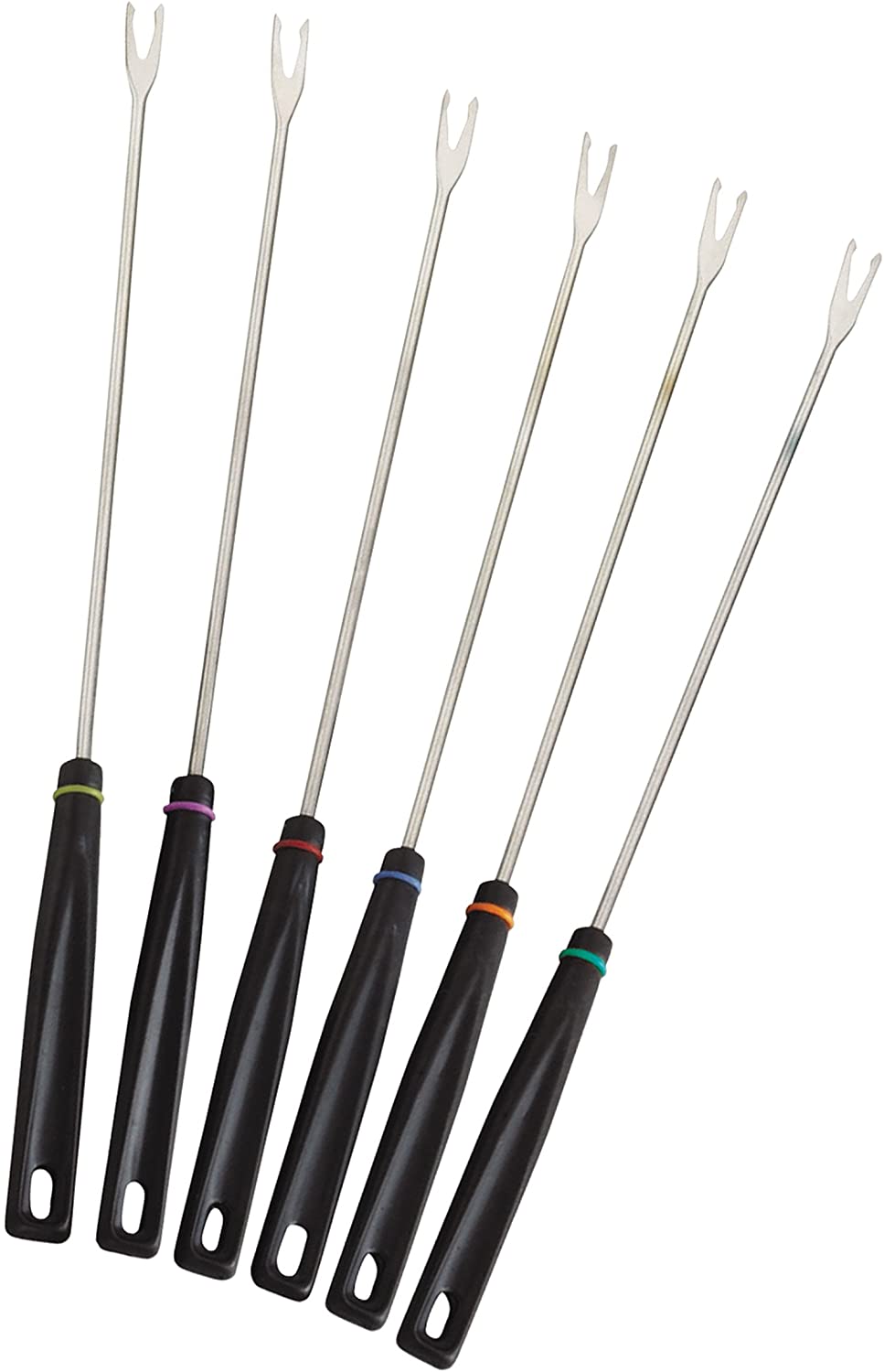 KitchenCraft 6 Colour Coded Fondue Forks