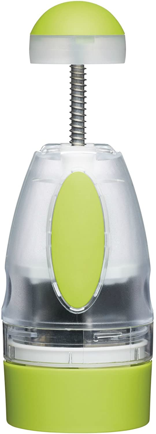 KitchenCraft Kitchen Craft Universal Plastic Chopper - Transparent / Green - 28 x 18 x 18 cm