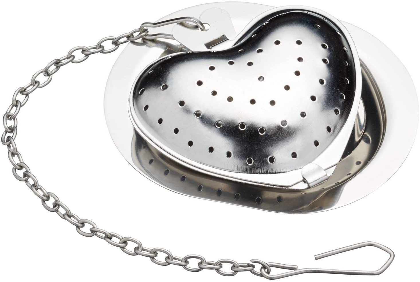 LE\'XPRESS Le Xpress Tea Infusion Heart Stainless Steel Silver 12 x 17 x 22 cm