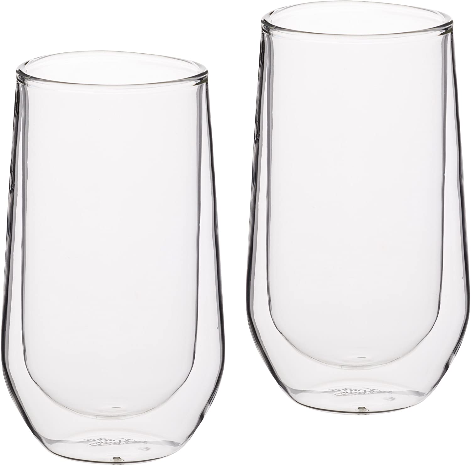 KitchenCraft LE\'XPRESS Le Xpress Highball Glasses Double-Walled 330 ml Plastic in Transparent 2 Pieces 12 x 17 x 22 cm 2