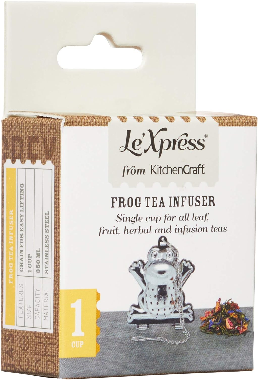 Le Xpress New For Stainless Steel Owl Tea Infuser, Silver
