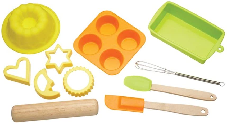 KitchenCraft Kitchen Craft Let\'s Make Children\'s 11-Piece Silicone Bakeware Set