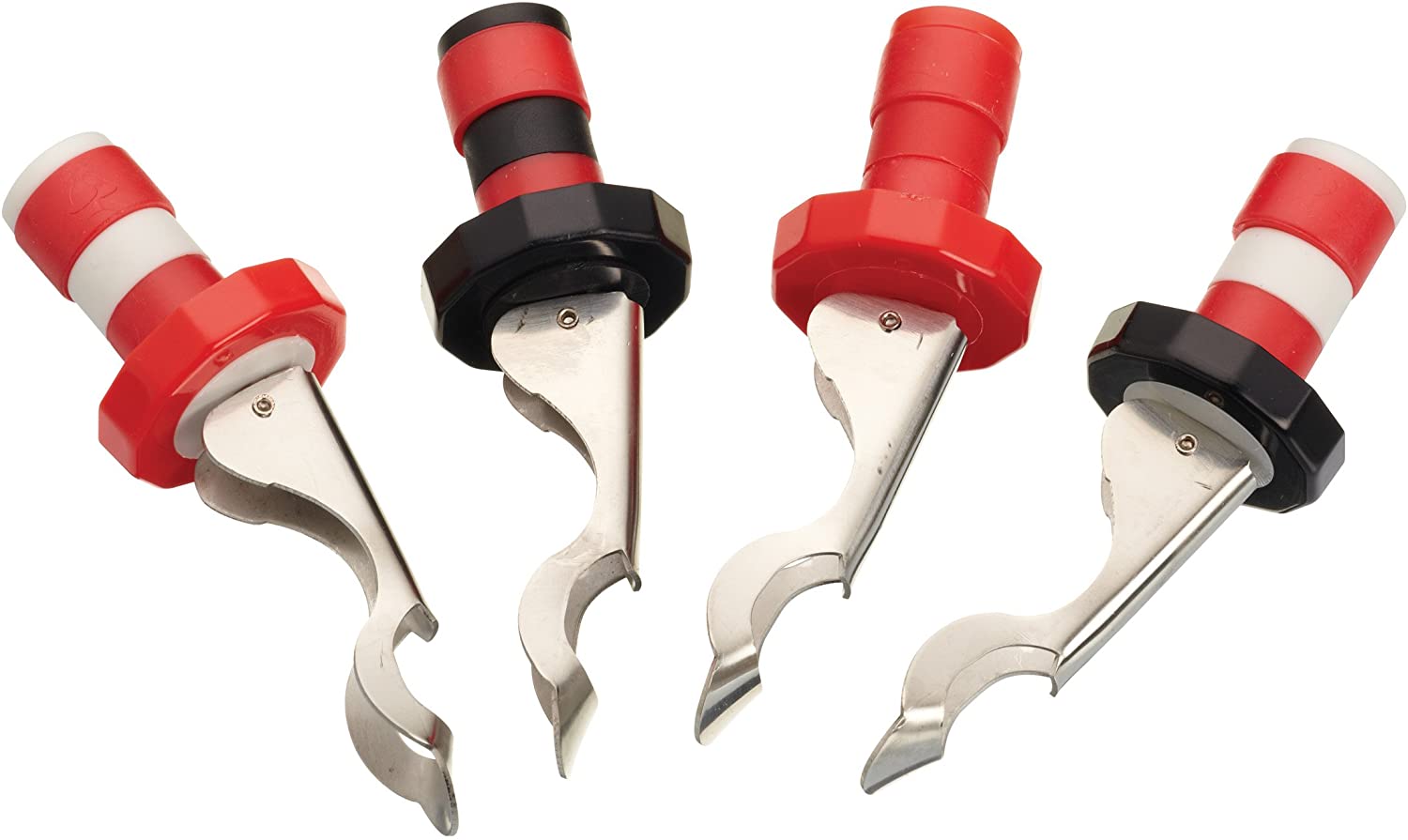 Kitchen Craft Lever-Arm Action Bottle Stoppers , Set of 4