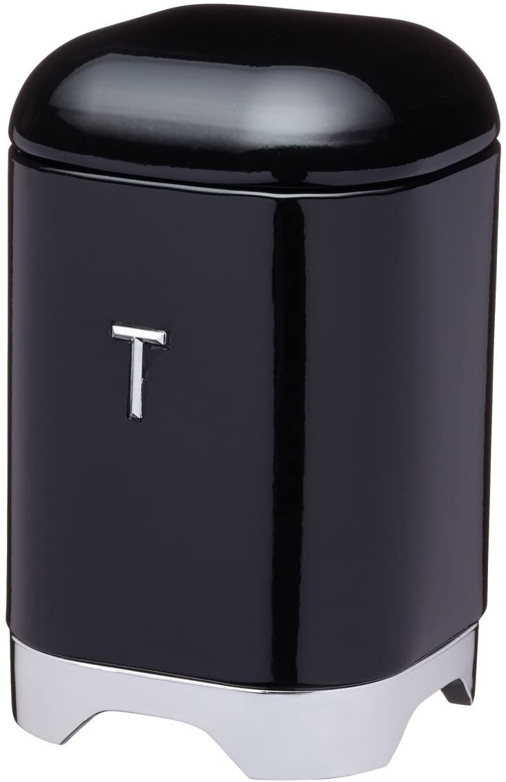 Kitchen Craft Lovello Tea Caddy, 11 x 19 cm (4.5\" x 7.5\") - Black