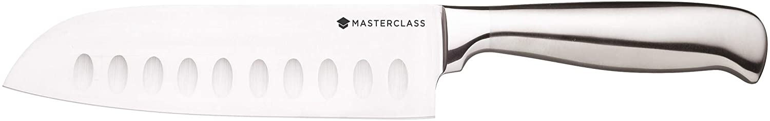 KitchenCraft Kitchen Craft Master Class Acero Kcmcssjap Cook Deluxe Santoku Knife, Stainless Steel, Silver, 31.5 x 5 x 2 cm