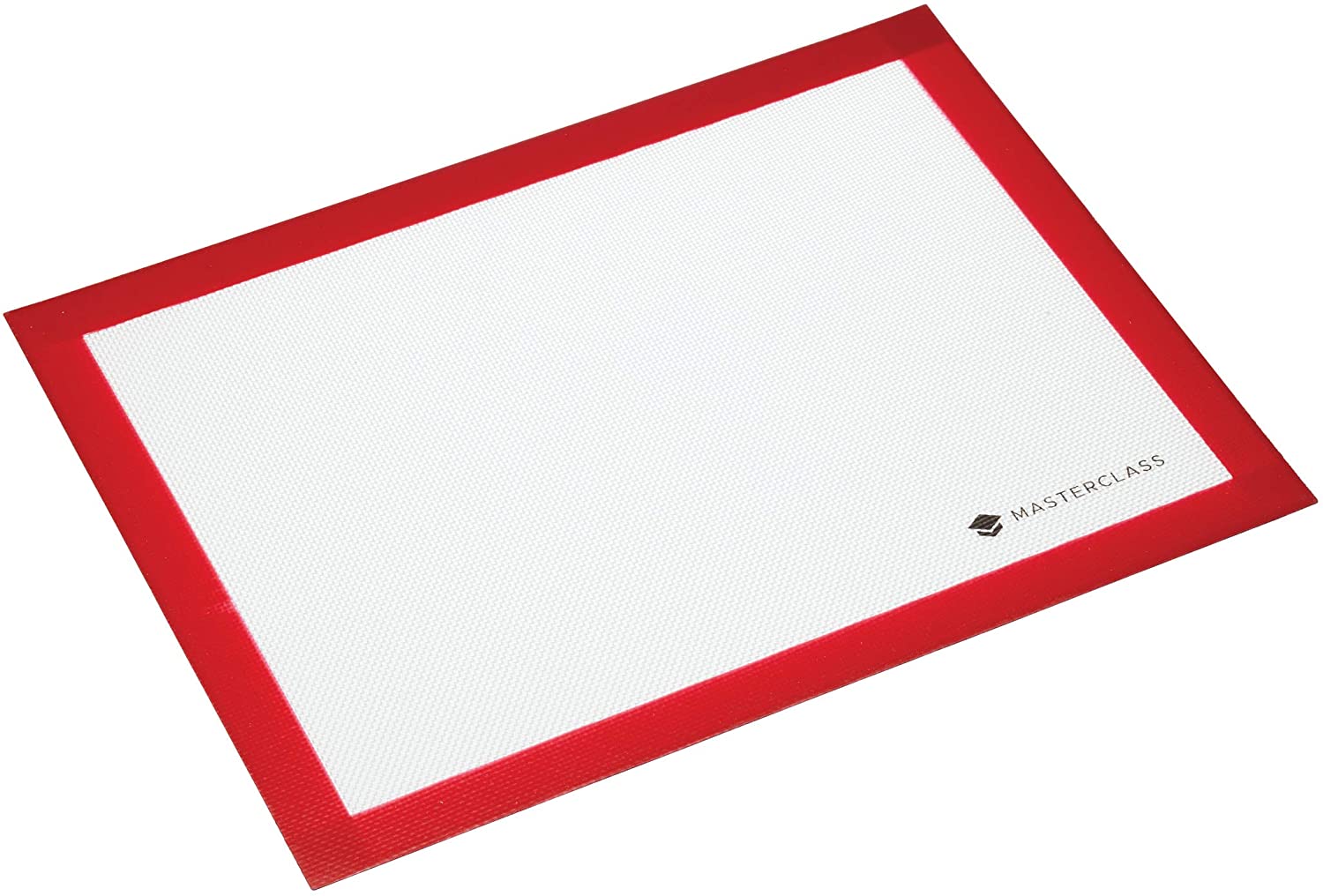 KitchenCraft MasterClaß Non-Stick Baking Tray/Dough Mat/Oven Mould Liner, Silicone, Red/White, 30 x 40 x 0.1 cm, 1 Unit