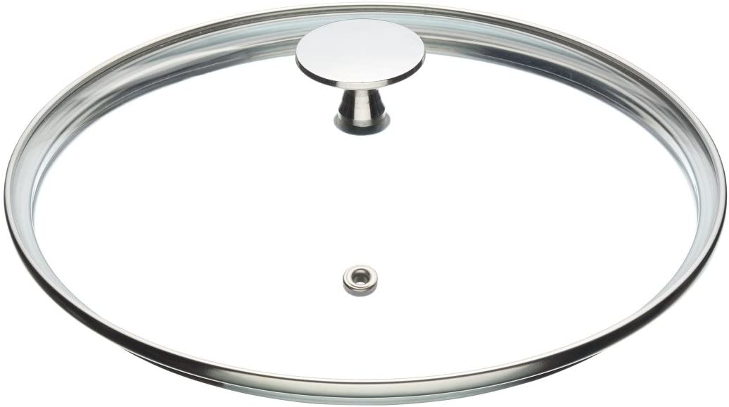 KitchenCraft Kitchen Craft MasterClass 20 cm (8 inch) Tempered Glass Pot Lid with Stainless Steel Handle, Clear